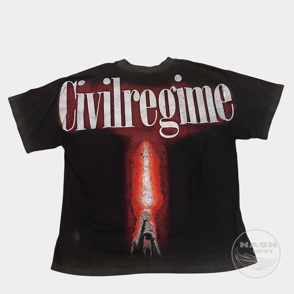 Civil Regime Star Wars Tee M | 199X Oversized, Vintage Wash Red Crystal NWOT - Picture 1 of 9